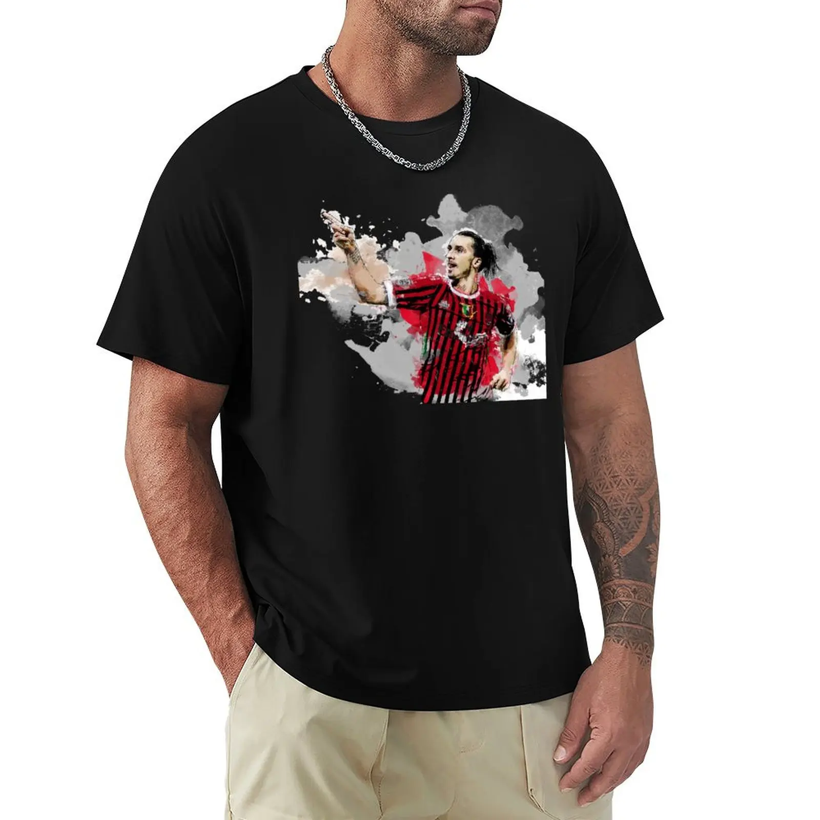 

Zlatan Ibrahimovic Painting T-Shirt cheap stuff topping quick drying men t shirts