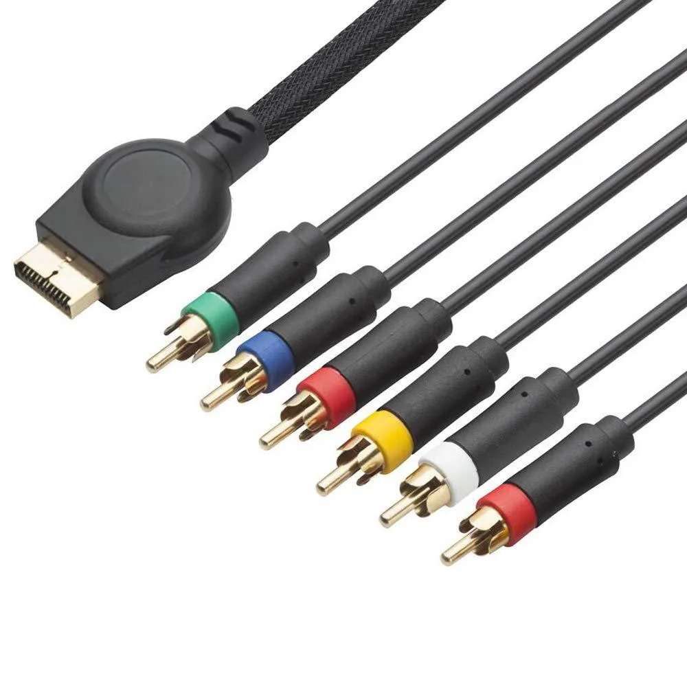 Picture 6: for SONY PS2 PS3 AV Ypbpr Cable 1.8M Gold Plated Game Console Audio Video Cord for Sony Game Controller RCA AV Wire