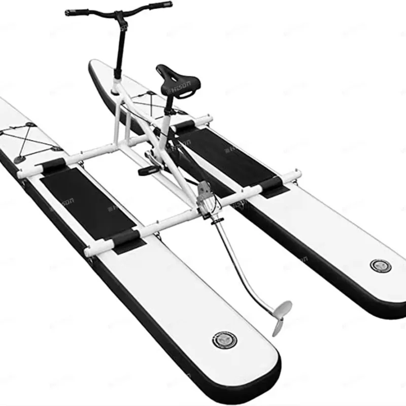 

Aluminum alloy inflatable pedal kayak water bike lake fishing scooter boat is more stable and easy to drive on water
