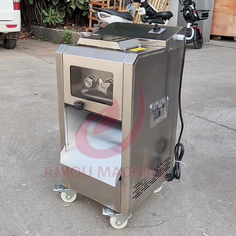 

Automatic Mutton Cutter Machine Beef Frozen Chicken Dicer Machine Multi-functional Commercial Meat Cube Cutting Machine