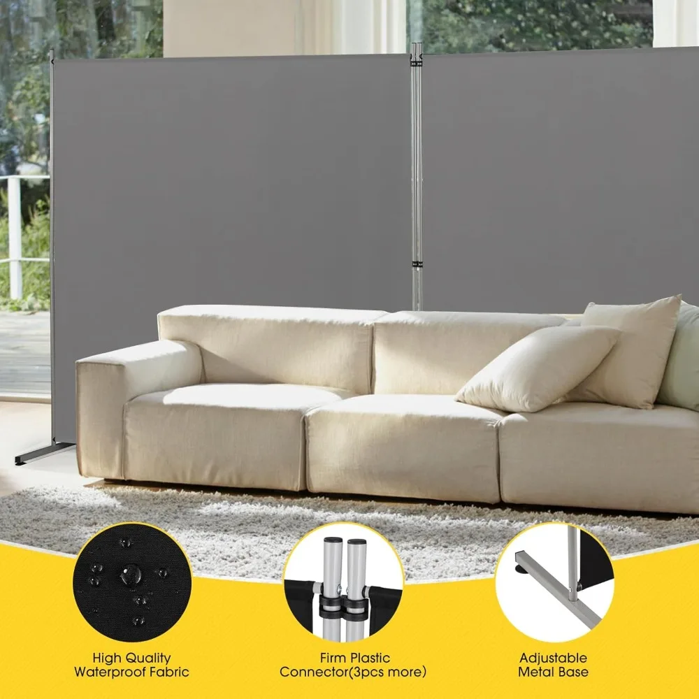 

Indoor Room Divider, Portable Office Divider, Room Divider Wall Screen 2 Large Panel, Folding Partition Privacy Screen Walls