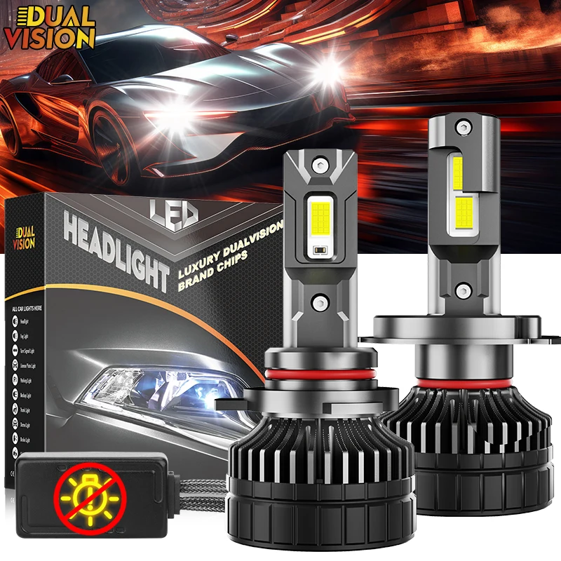 

Dualvision H4 H7 LED Car Headlight Canbus K5C H3 H11 H8 H9 H1 9005 HB3 9006 HB4 9012 HIR2 30PCS 9054 CSP 6000K White Car Lights