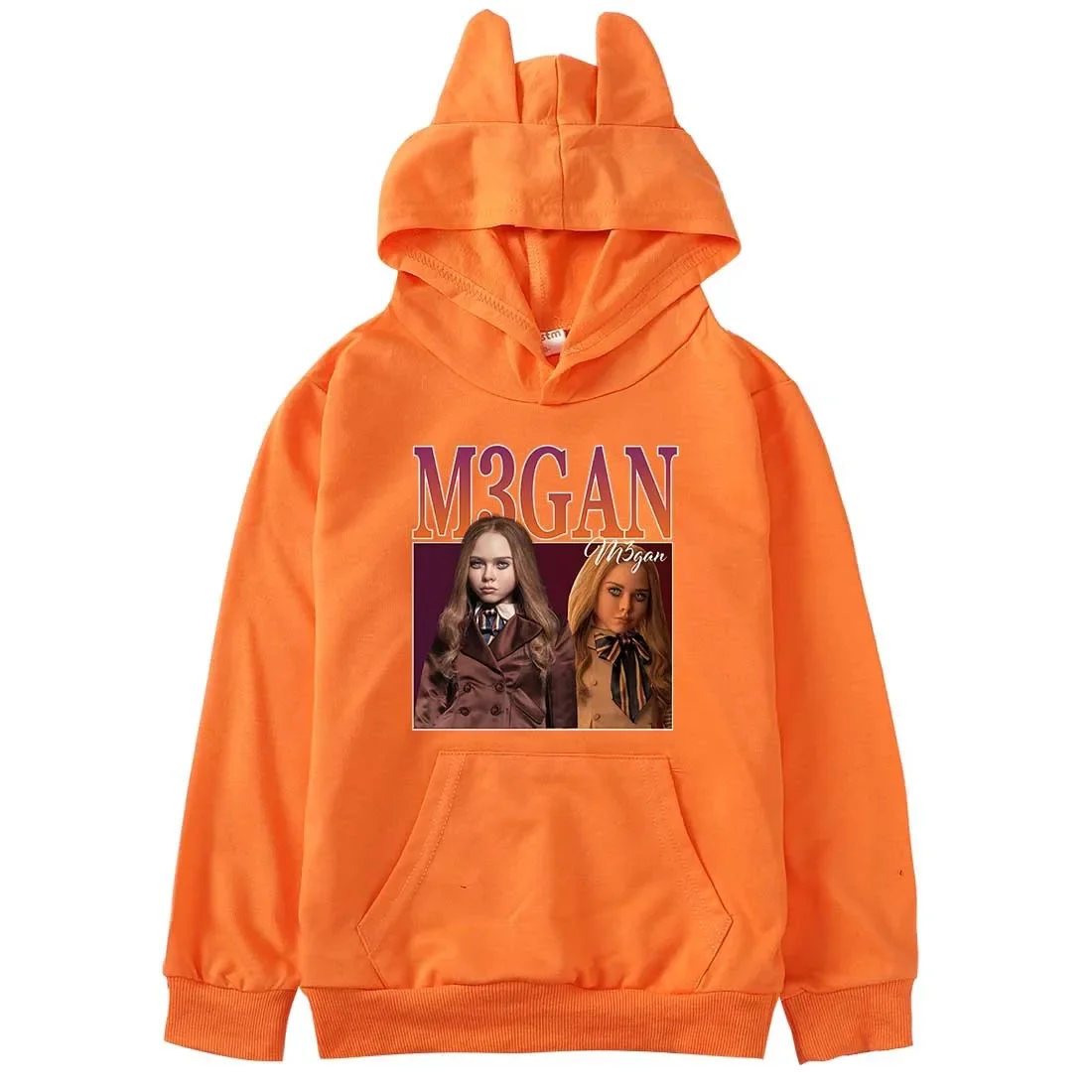 

Horror Movie M3GAN Clothes Kids Fashion Sweaters Baby Girls Megan Hoodies Children's Pullover Coats Teen Boys Casual Sweatshirts