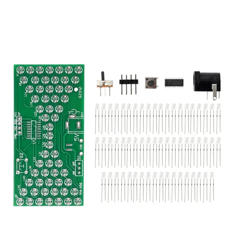 

Электронные песочные часы с LED-подсветкой, аналоговые, регулируемая скорость, DIY, модуль для пайки и электронных экспериментов