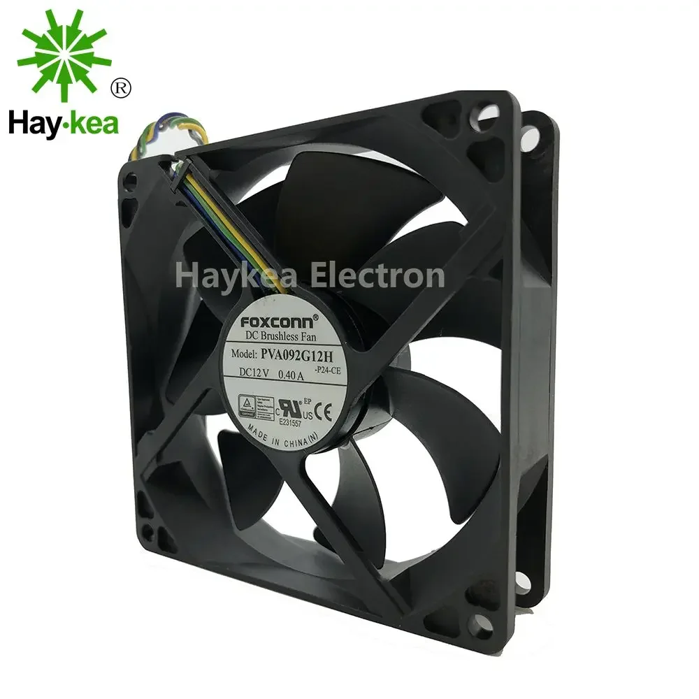 For FOXCONN 9cm 9225 92x92x25mm DC 12V 0.4A 4 pin PWM fan air volume PVA092G12H for Dell HP cooling fan