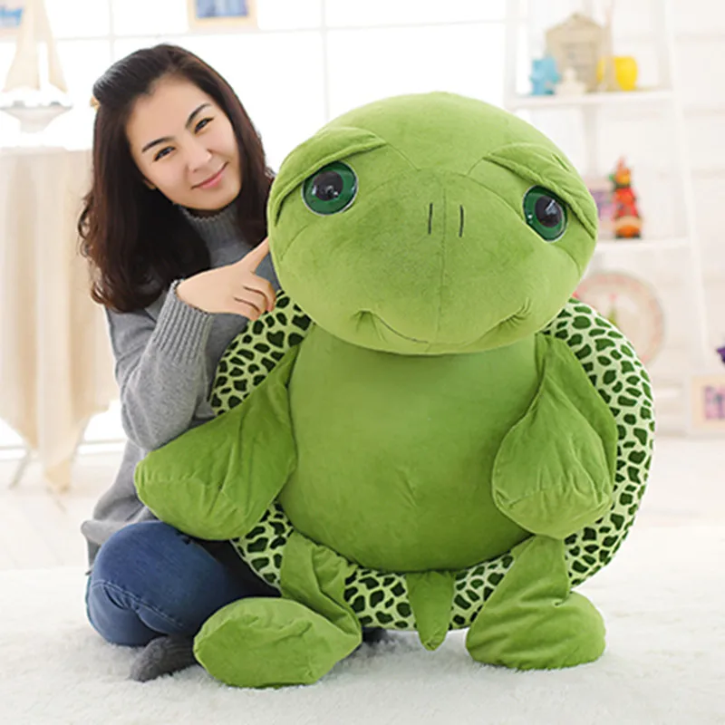 30-100cm Lovely Big Eyes Tortoise Soft Stuffed Animal Cushion Soft Small Sea Turtles Dolls for Kids Gift