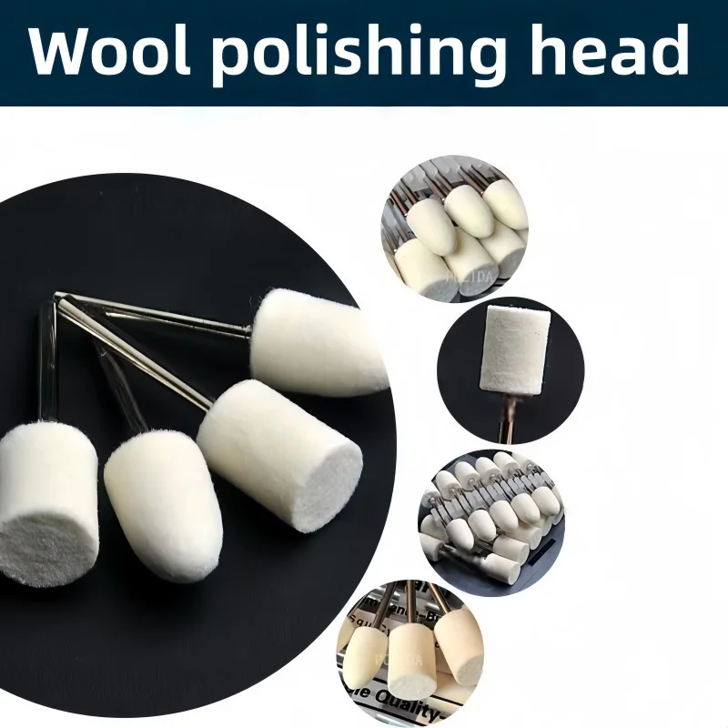 

12PCS Wool Polishing Bits Set - High Shine Polishing Abrasives for Jewelry Making & DIY Crafts