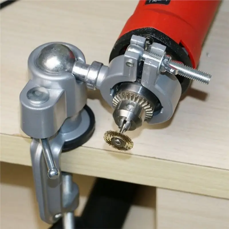 Torno rotativo multifuncional, broca elétrica, torno fixo, universal, moedor elétrico, suporte de ajuste