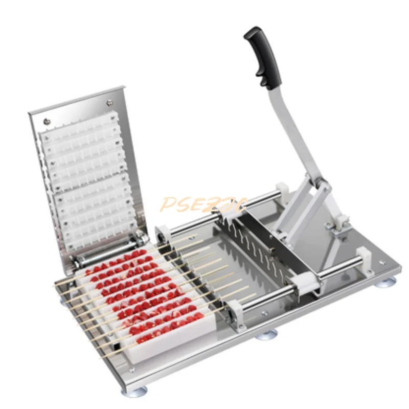 

Manual Barbecue Beef and Mutton Skewers Tool Outdoor Commercial Barbecue Meat Piercing Machine