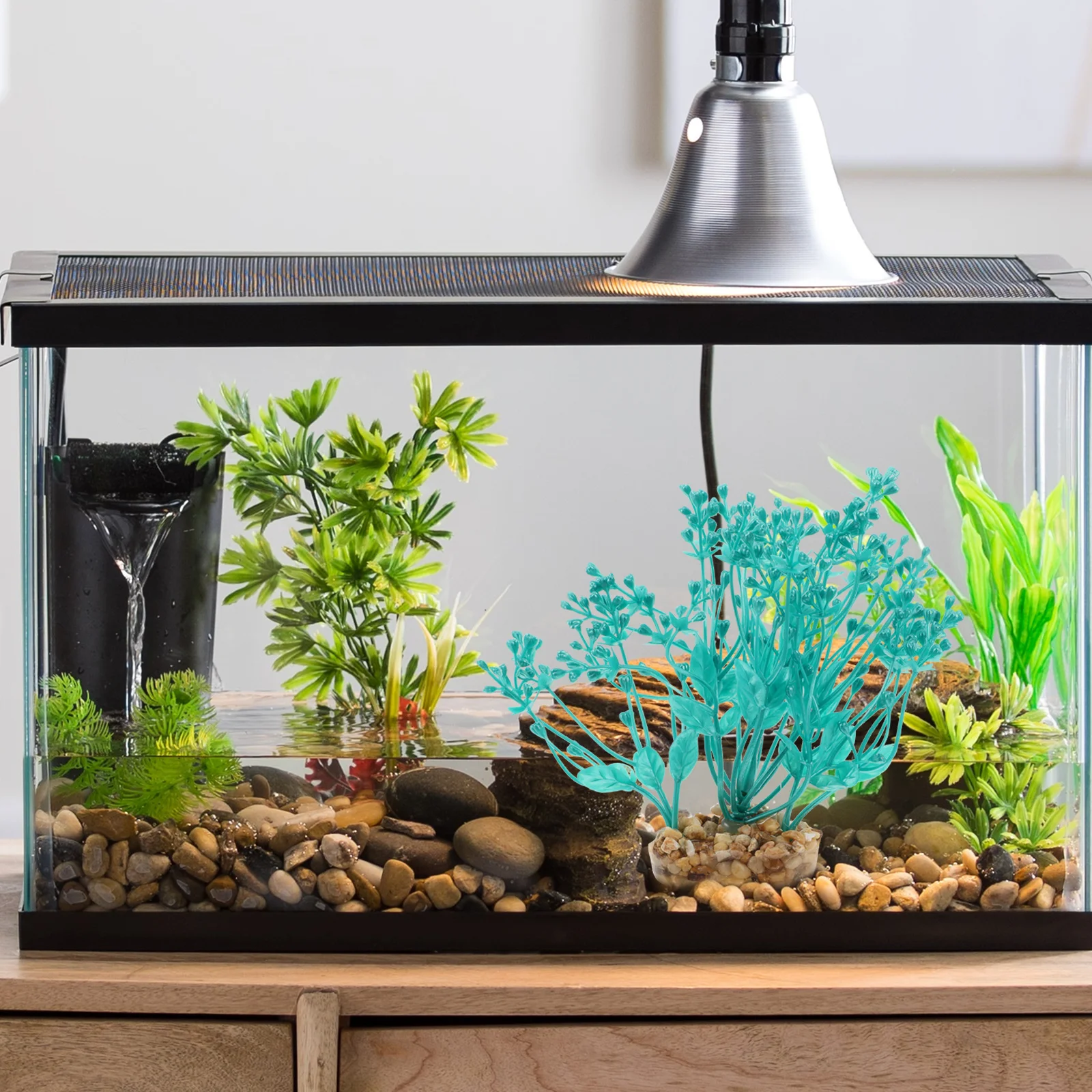 

Artificial Water Grass Fish Tank Decoration Realistic Plastic Aquarium Plants Freshwater Aquarium Fake Grass for Tank Ornament