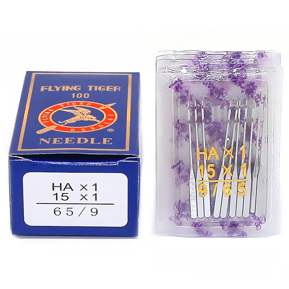 100 PCS/Box Flying Tiger Sewing Machine Needles HAX1 Size 9 11 12 14 16 18 For Most Household Sewing Machine Accessories