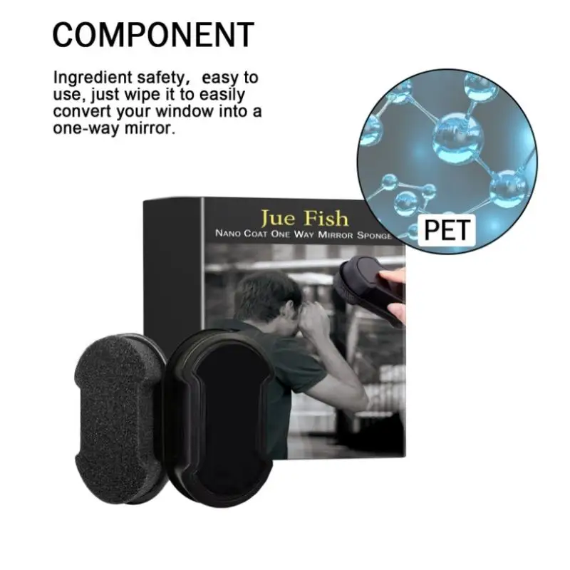 

Anti-Peeping Glass Cleaning Sponge Light-Isolating Tool For Car Home Privacy Protection Anti-Theft