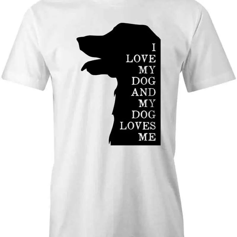 

I LOVE MY DOG T Shirt d Cotton CLOTHING S1WSA124
