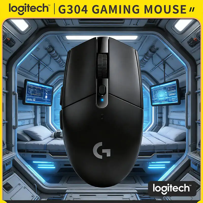 

Беспроводная игровая мышь Logitech G304 LIGHTSPEED, 12000 DPI, задержка 1 мс, сенсор HERO, 250 часов автономной работы, компактная, эргономичная, для ПК и ноутбуков