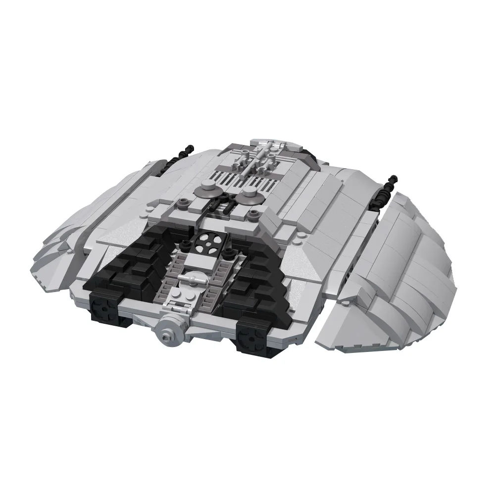 MOC Classic Battlestar Galactica Cylon Raider-Midi ladrillos modelo Cylon Raider-Midi nave espacial juguetes de ensamblaje de bloques de construcción