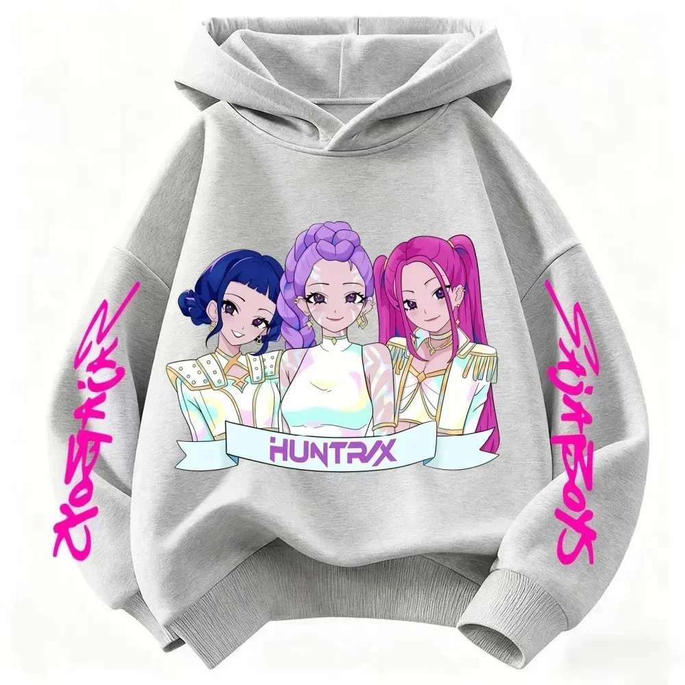 Hunter Rumi Derpy Cartoon Hoodie für Jungen und Mädchen, Mädchen-Sweatshirt in Himmelblau, warm, dick, modisches, lässiges Oberteil, Kinderkleidung. – Detail 7