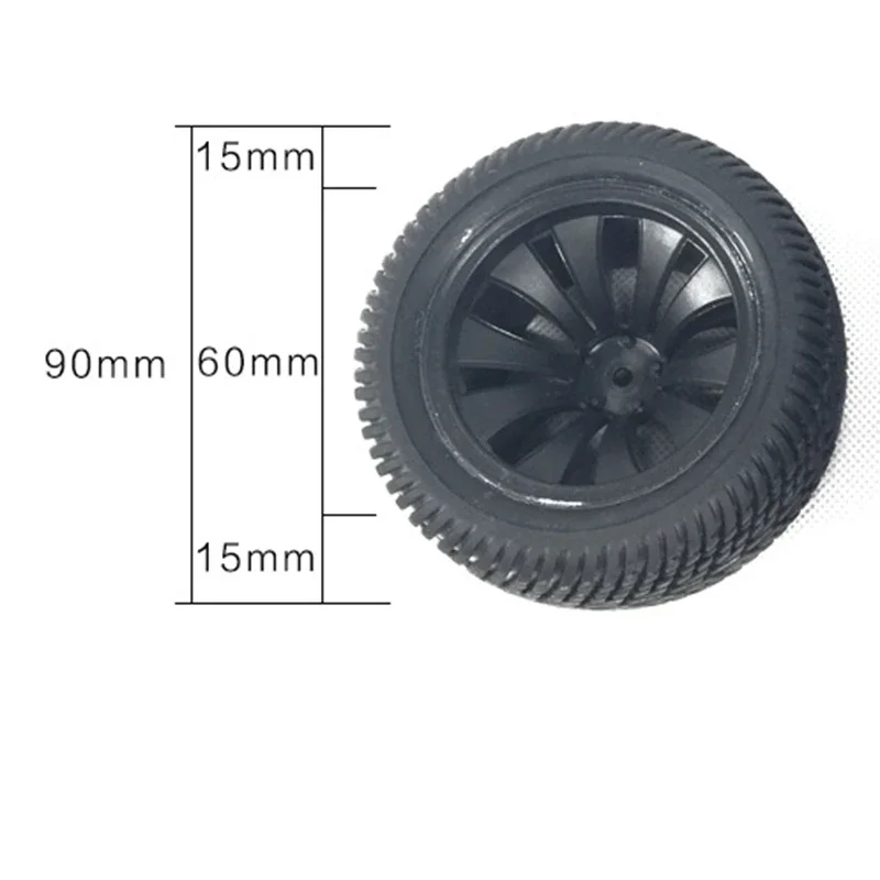 4Pcs 90Mm Rubber Tires Tyre Wheel For Wltoys 144001 124019 12428 104001 HBX 16889 SG1601 RC Car Upgrade Parts