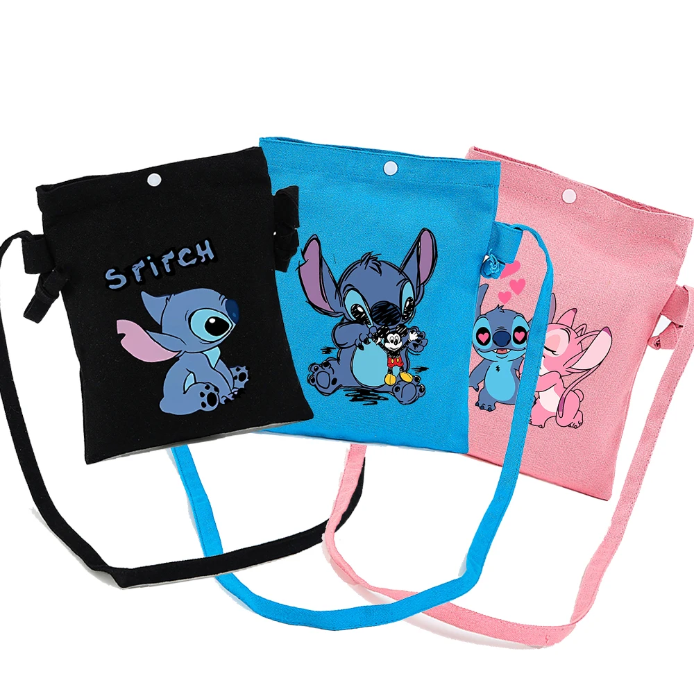 

Disney Stitch CrossbodyBag ShoulderBag Japanese Harajuku CanvasBag Messenger Bag Mobile Phone BagS Girl Bag ShoppingBag