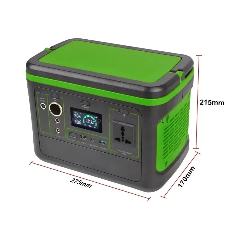 

Newest Version AC DC Output 499Wh Home Appliances Solar Power 500W Portable Power Generator Station