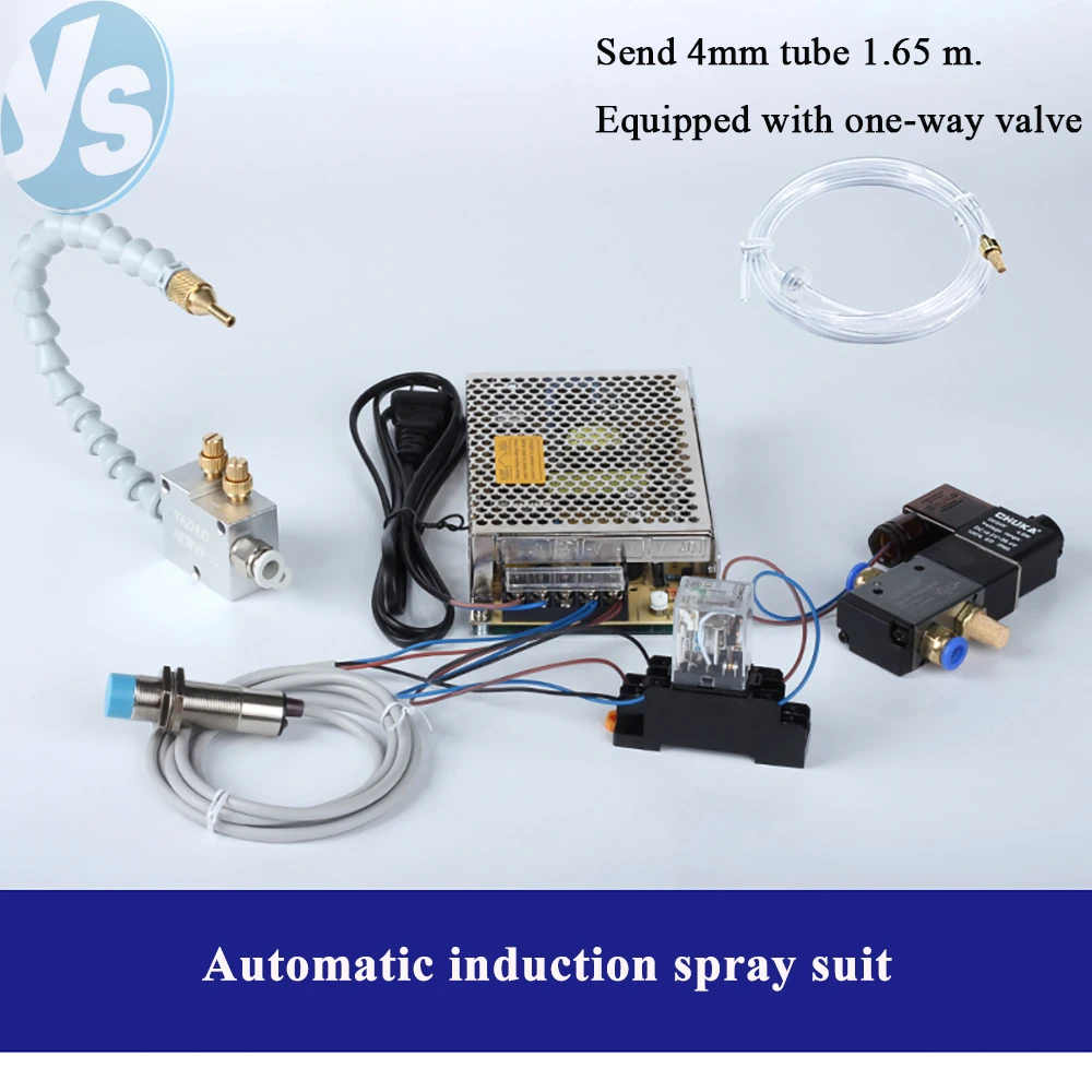 High Quality CNC Mist Coolant Sprayer 8mm Pipe Lubrication Spray for Lathe Milling Drilling Engraving