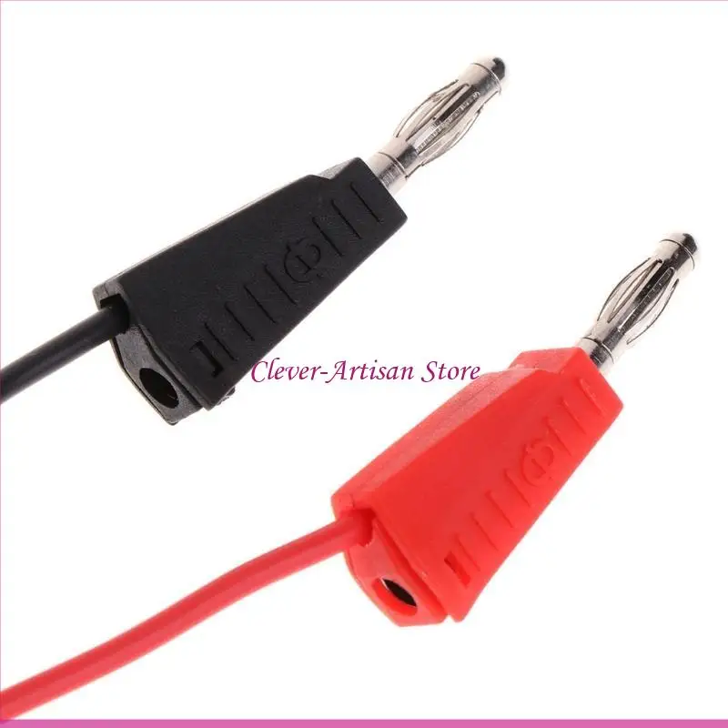 E06B متين BNC ذكر إلى Dual Dual Banana Slop Test Coaxial Cable 100cm للاختبارات الكهربائية المختبر الكهربائي