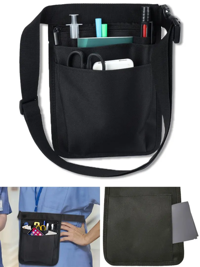 جديد الخصر حقيبة الفاكهة إلكتروني نمط تجريب متعددة الوظائف حزام قابل للتعديل تخزين الخصر حزمة العمل الملحقات ممرضة الخصر حقيبة #5