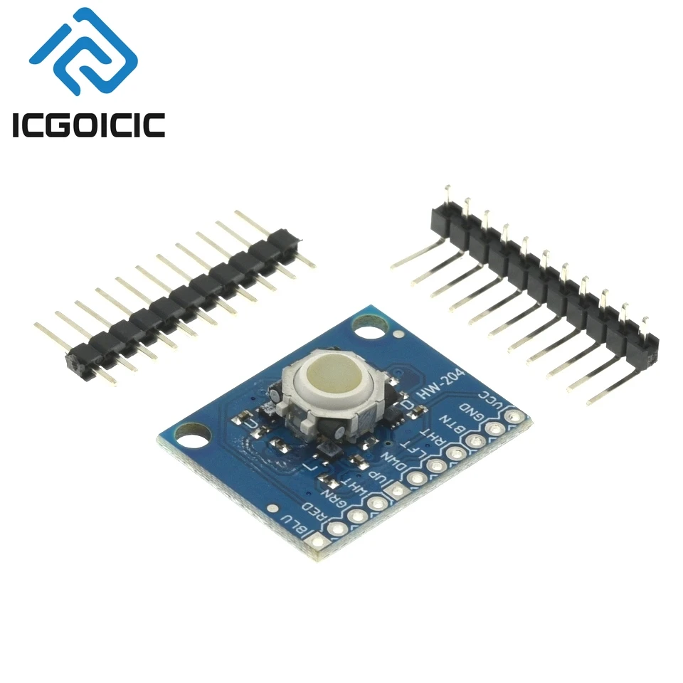 1-10PCS 5-Way Directional Keypad Module – Up/Down/Left/Right/Centre Button, 2.5V–5.25V, with Breakout Board for Arduino