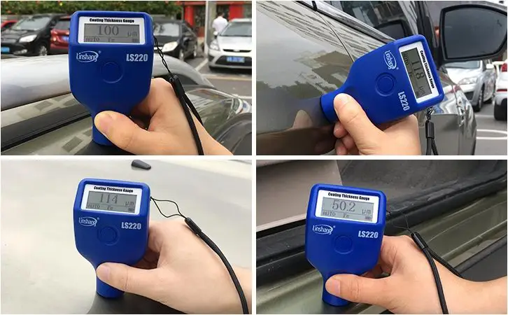 LS220 upgraded  Auto car paint thickness tester Iron and non-ferrous Metals Thickness Measure Digital Paint Meter support app