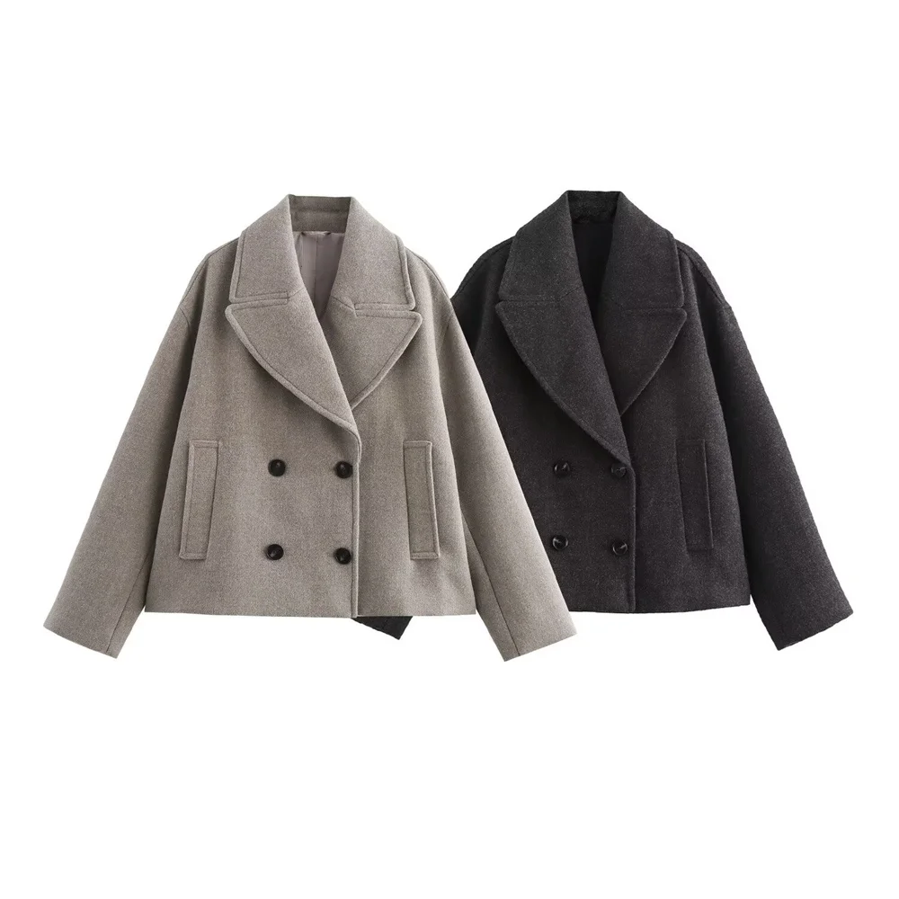 

ZARF2024 autumn new women's clothing high-end temperament loose fashion versatile casual short suit jacket