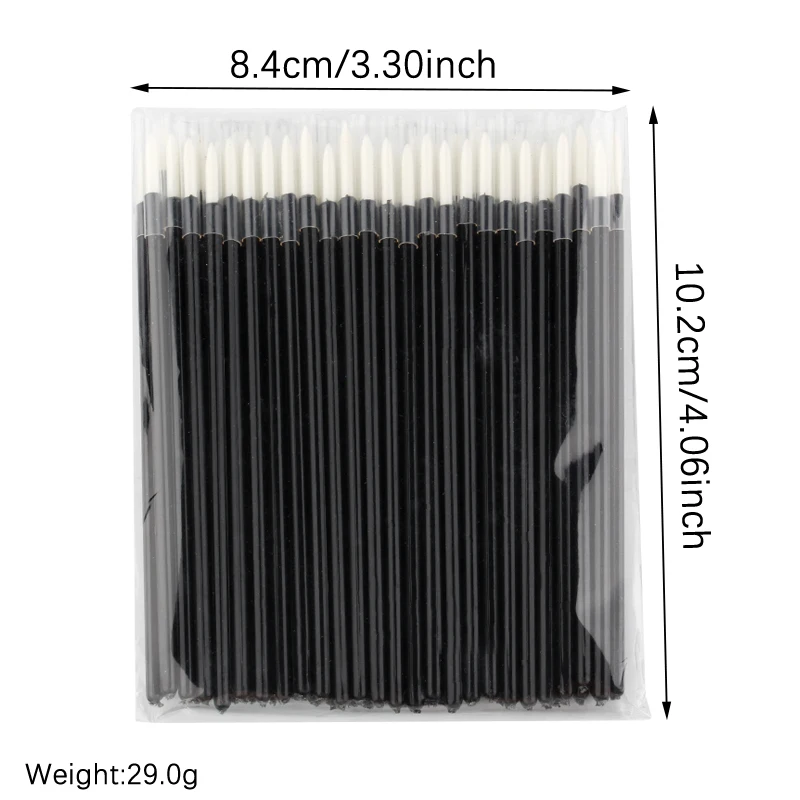 100/50Pcs eyeliner brush Make Up Brush Eye Shadow Eyeliner Wand Cosmetic Brush Eyelash Applicator  Eyelash Brush