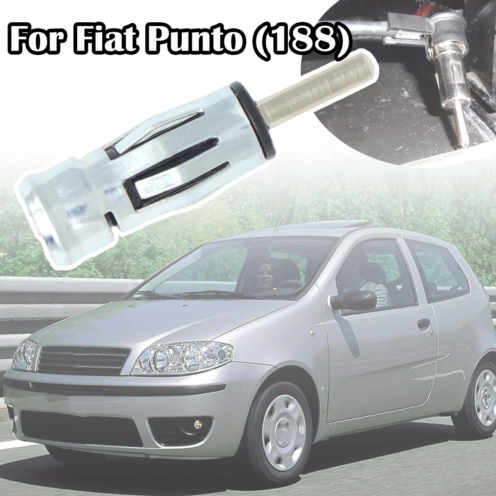 

For Fiat Punto (188) Car Radio Stereo ISO To Din Aerial Antenna Mast Adaptor 1999 - 2002 2003 2004 2005 2006 2007 2008 2009 2010