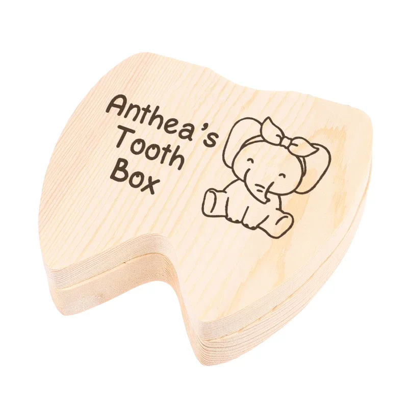 Scatola di fata dei denti personalizzata scatola dei ricordi dei denti regali per la doccia del bambino regali di compleanno personalizzati scatola dei denti del bambino m