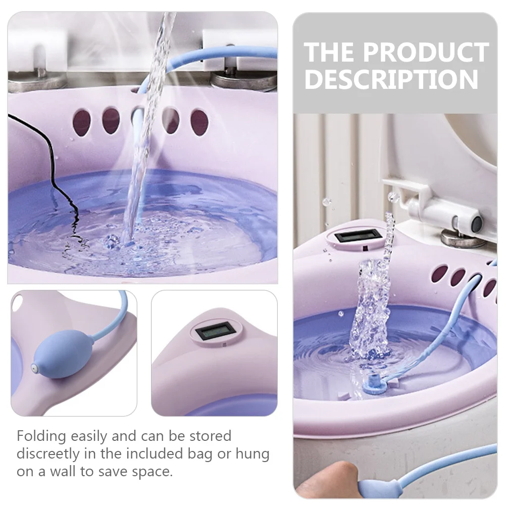 

Сиденье для унитаза Сидя Ванна Складной Компактный Эргономичный Туалет Сидя Ванна Раковина Беременные женщины Послеродовой Уход за геморрой