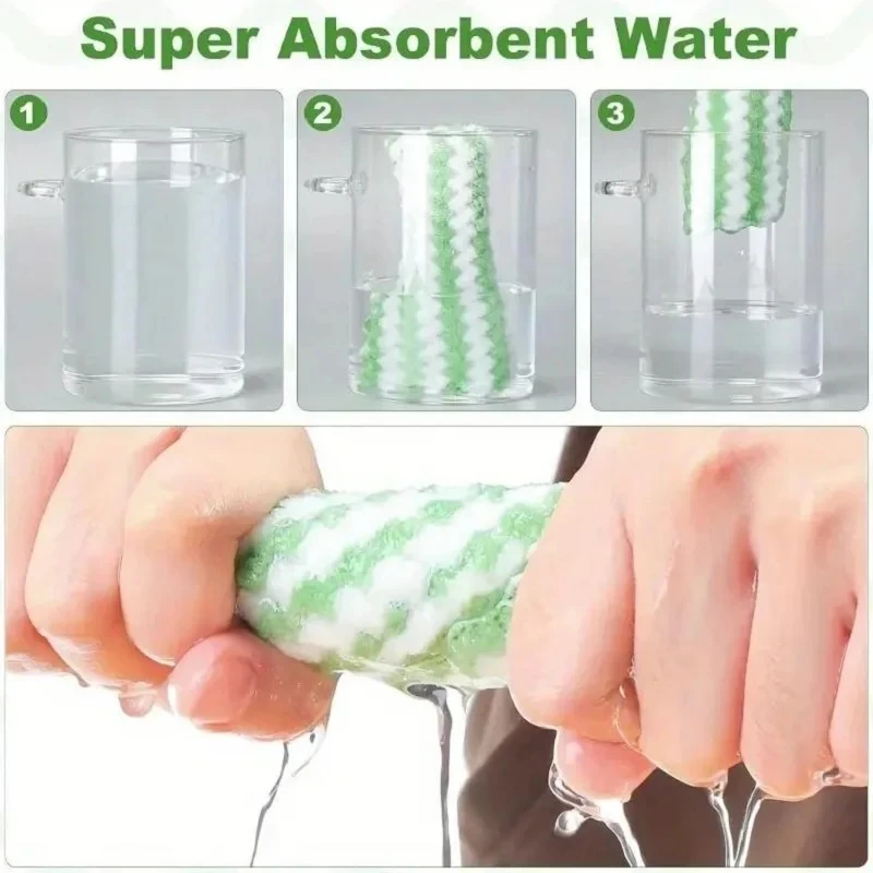 Thickened Microfiber Cleaning Cloth Highly Absorbent Reusable Dishcloth for Kitchen Washing And Wiping