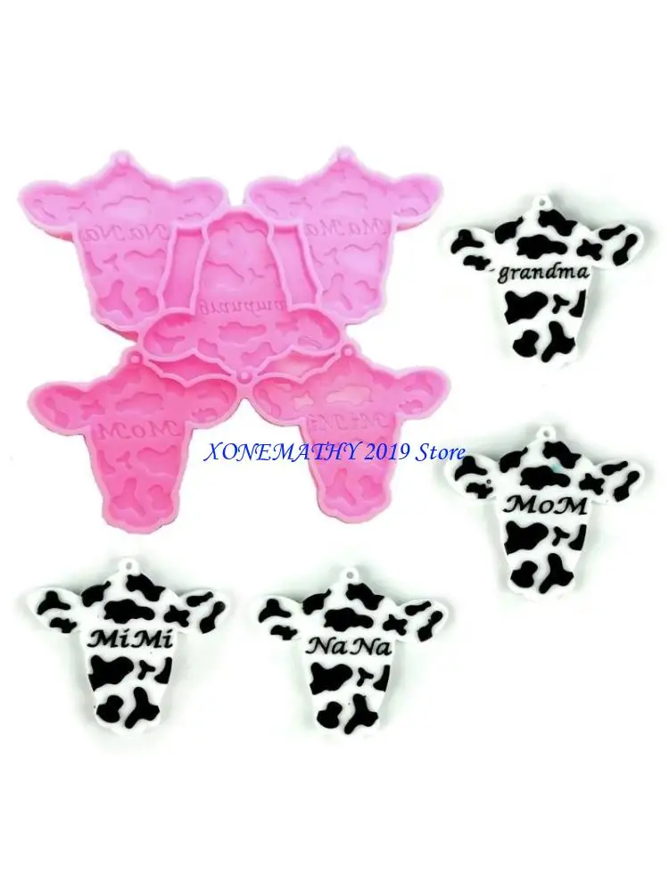

F42F Cow Head Silicone Mold Pendants Mold Epoxy Resin Molds for DIY Epoxy Resin