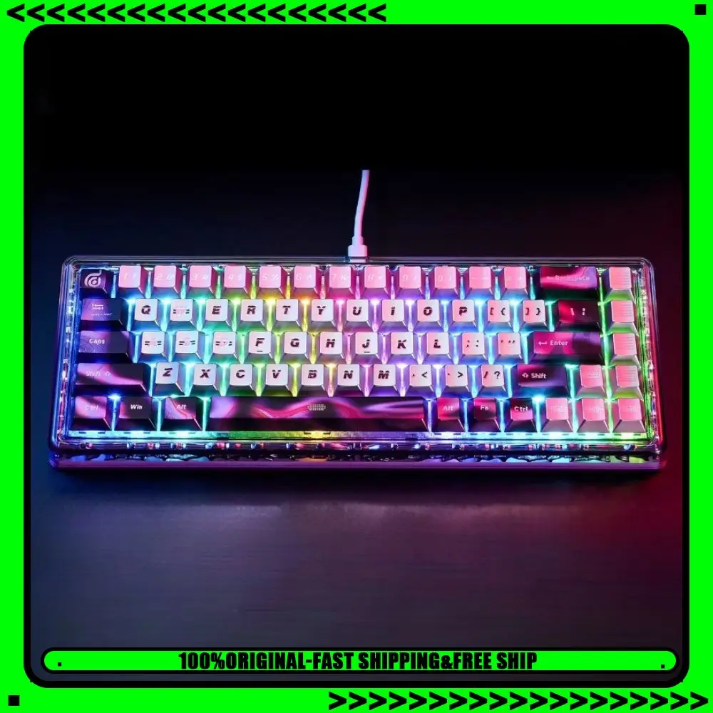 

Магнитная игровая клавиатура Ainbell Base68 с нулевыми зонами срабатывания, бесступенчатым сенсорным магнитным переключателем, низкой задержкой, 8000 Гц, RT0.01 мм