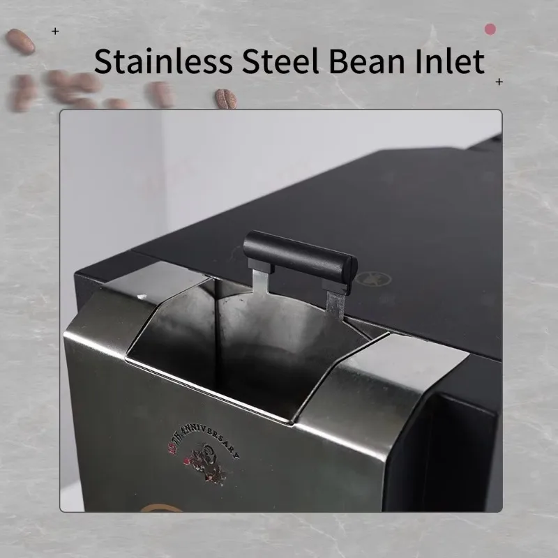 Direct Fire Imitating Household Drum Coffee Beans Roaster Machine, Coffee Roasting Machine with Double Control System, LCD Scree
