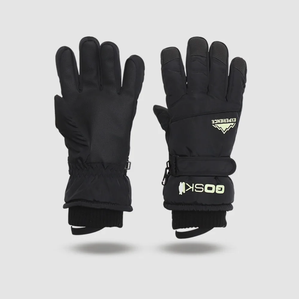 

Простые сохраняющие тепло перчатки для сноуборда, ветрозащитные лыжные перчатки с сенсорным экраном, водонепроницаемые утолщенные велосипедные варежки для женщин/девочек