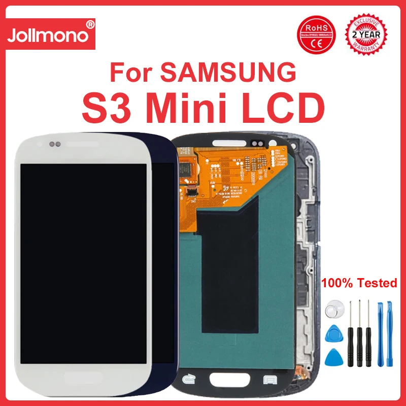 

S3 Mini Display Screen, for Samsung Galaxy S3 Mini i8190 i8195 i8200 Lcd Display Touch Screen Digitizer Assembly Replacement