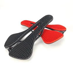 Luminous Bicycle Saddle MTB Road 3D Bike Seat PA Fiber Ultralight Breathable Comfortable Seat Cushion Bike Racing Saddle 6*6mm