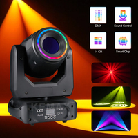 DJ Equipment 150W LED Spot Moving Headlight 3Prism Lyre Beam Gobo Disco Mobile DMX Rotating Stage Light For Wedding Club Party