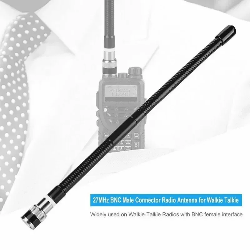 27MHz BNC Male Walkie Talkie Antenna for Kenwood Motorola ICOM Vertex Standard Two Way Ham Radio