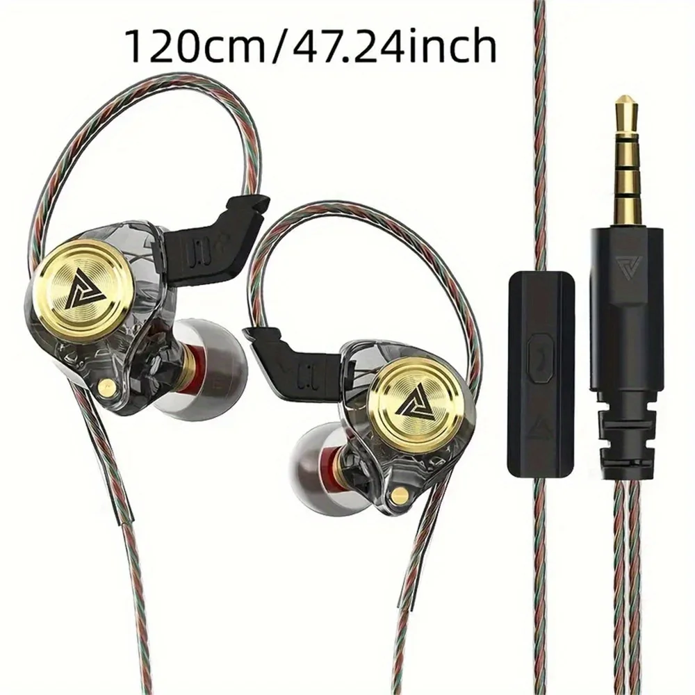QKZ AK3 FiLe Pro Earphones Bass Earbuds In Ear Monitor Headphones Sport Noise Cancelling HIFI Headset New Arrival!,Gifts for Men,Christmas Gifts