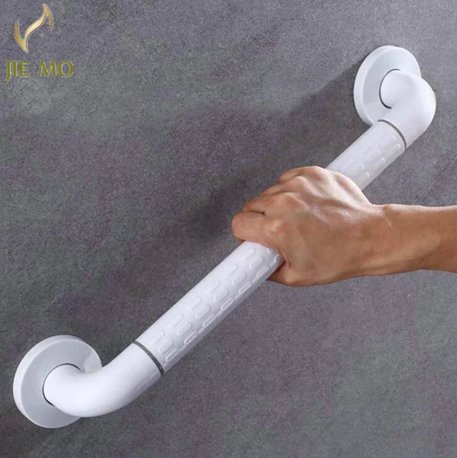 White Color Grab Bars Wall Bathroom Handrail Safety Bar Toilet Elderly Handrail Grip Handle Shower Grab Bars Toilet