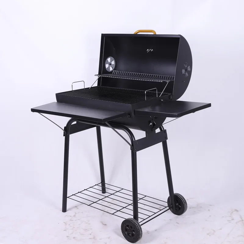 

Лидер продаж, современные черные угольные грили для барбекю, хромированный пульт дистанционного управления для кемпинга, приготовления пищи на заднем дворе