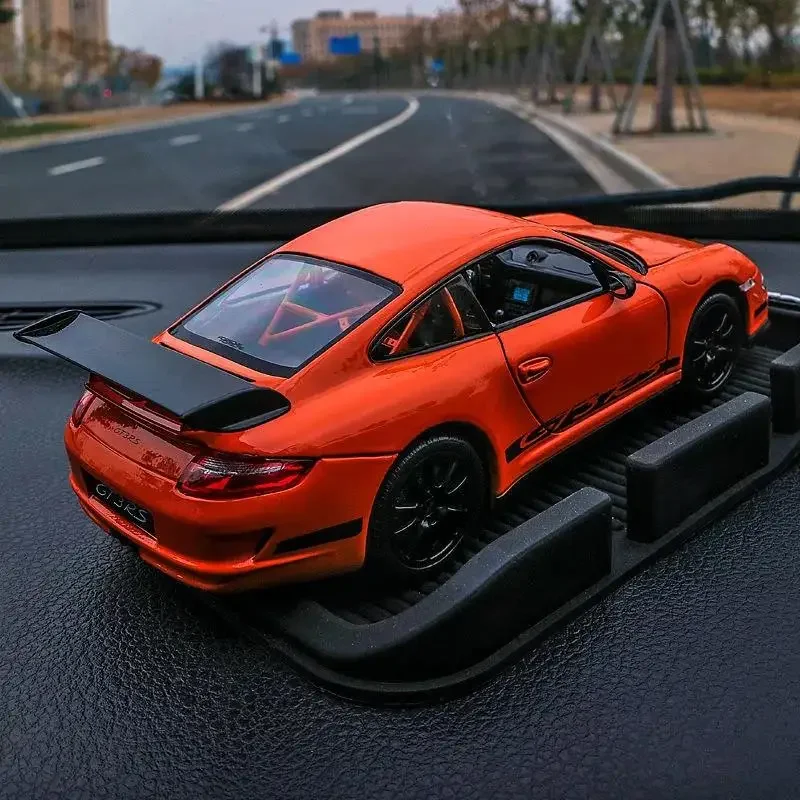 WELLY 1:24 Porsche 911 GT3 RS 997 Supercar Alloy Car Simulator Model Diecasts Toy Vehicles Boy Birthday Collect Toy Gifts B188