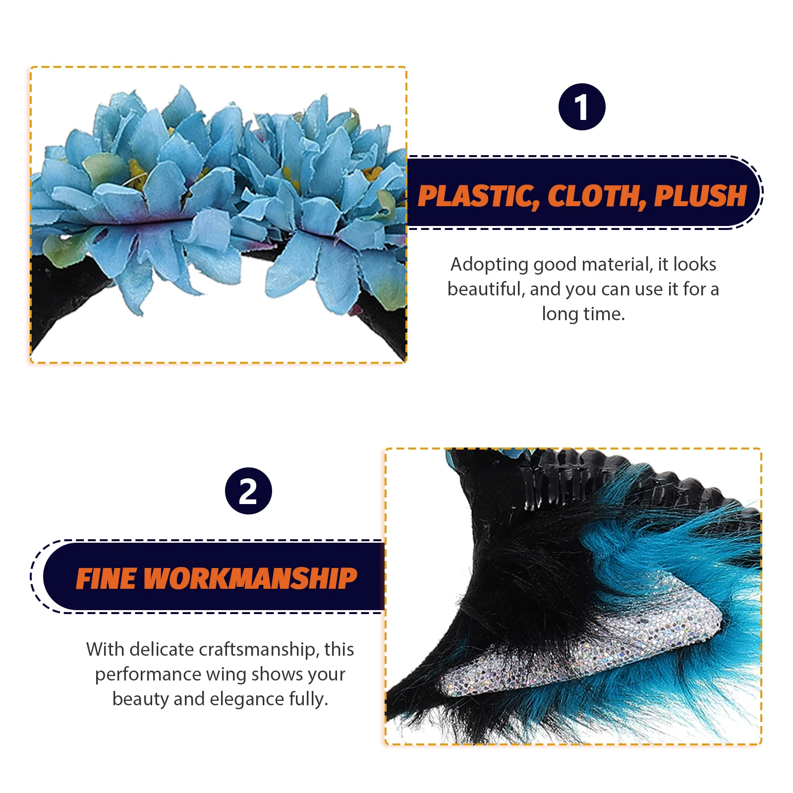 

Horn Buckle Demon Headband Cow Horns Halloween Costumes Antelope Plastic Headpiece Bull Miss Hair Bands