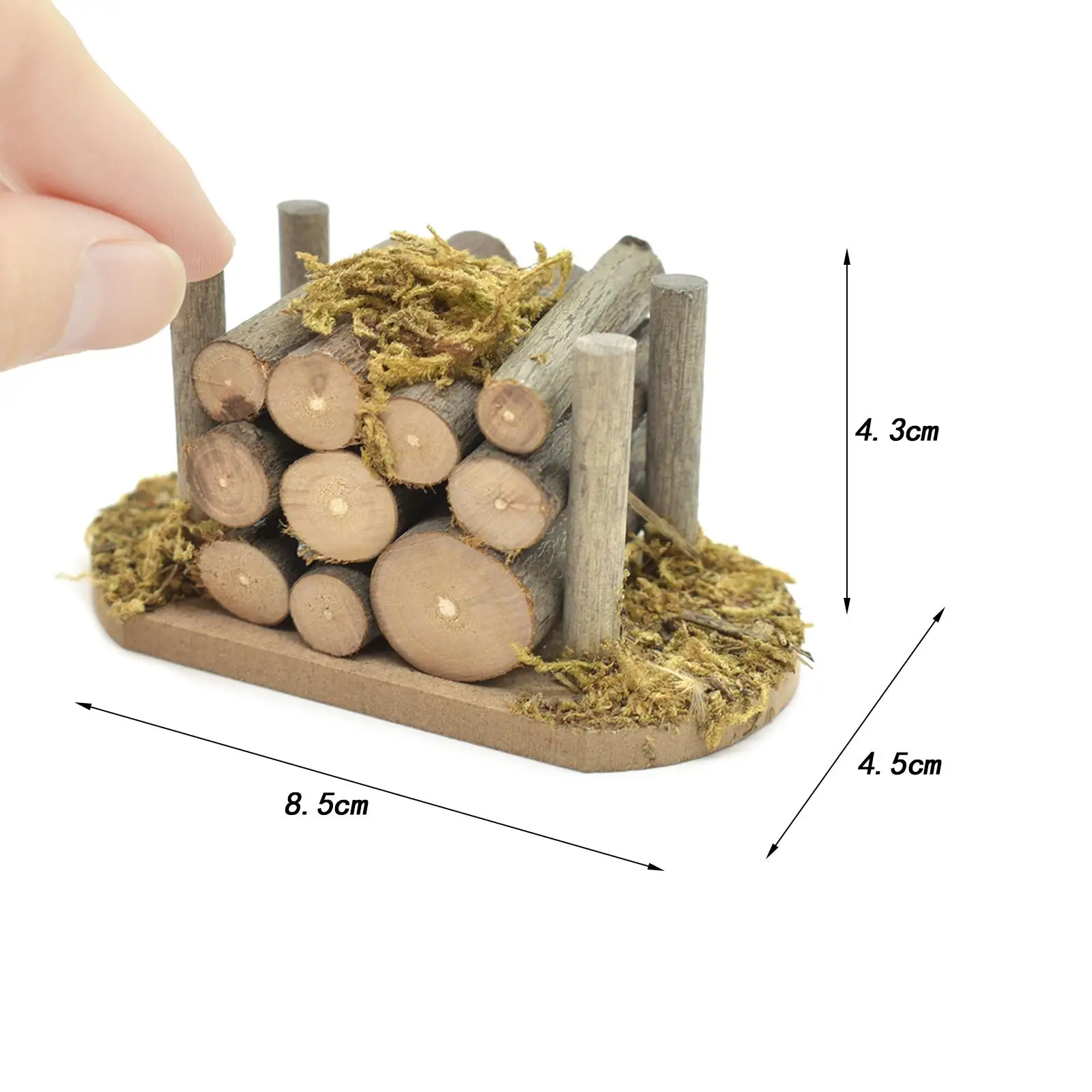 Figurine de jardin l'inventaire pour salon et cheminée, scène de courses en plein air, décor de maison, bois de chauffage, pys, échelle 1:12