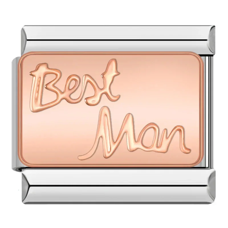 Hapiship-وصلات سحر الفولاذ المقاوم للصدأ ، أيونات الأسرة ، أبي ، الأخت ، أفضل أم ، ابنة ، يناسب 9 سوار fشون ، صنع المجوهرات ديي ، NEW127 #5