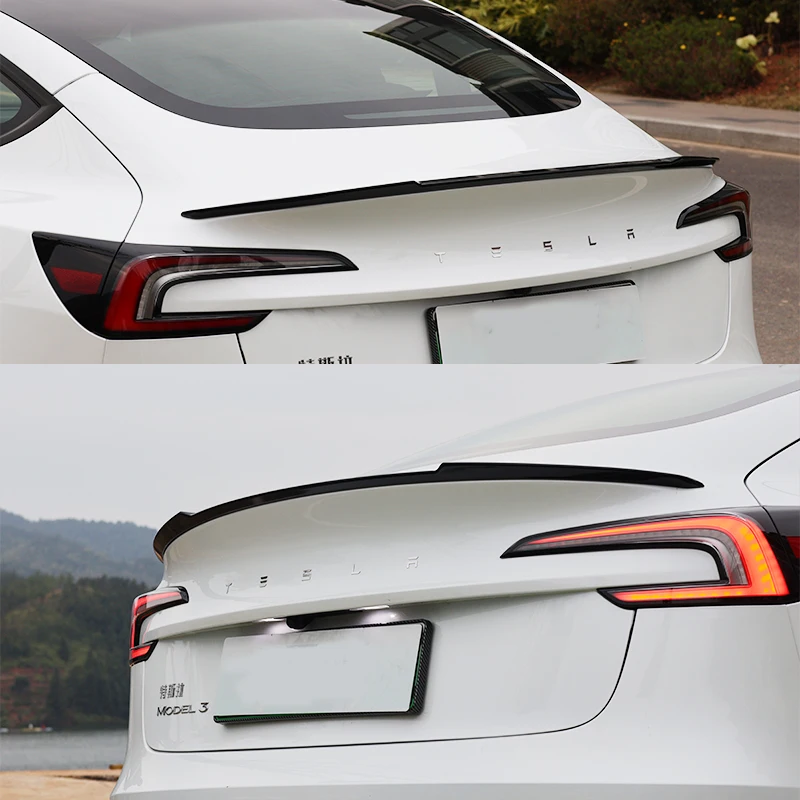 Per Tesla 2024 modello 3 highland materiale ABS sport piccolo spoiler posteriore tronco coperchio Spoiler ala portellone auto accessori auto